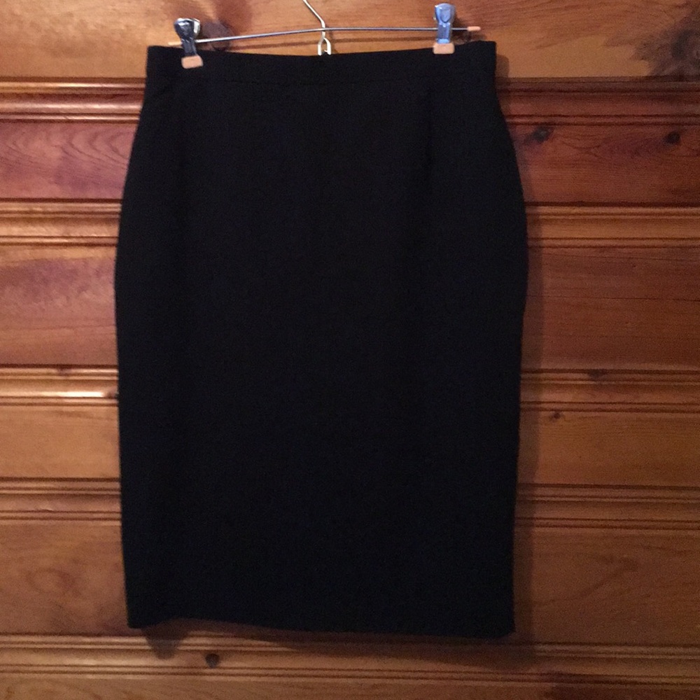 ESCADA Margaretha Ley Black wool skirt.